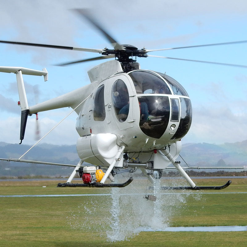 MD500 spray system in action